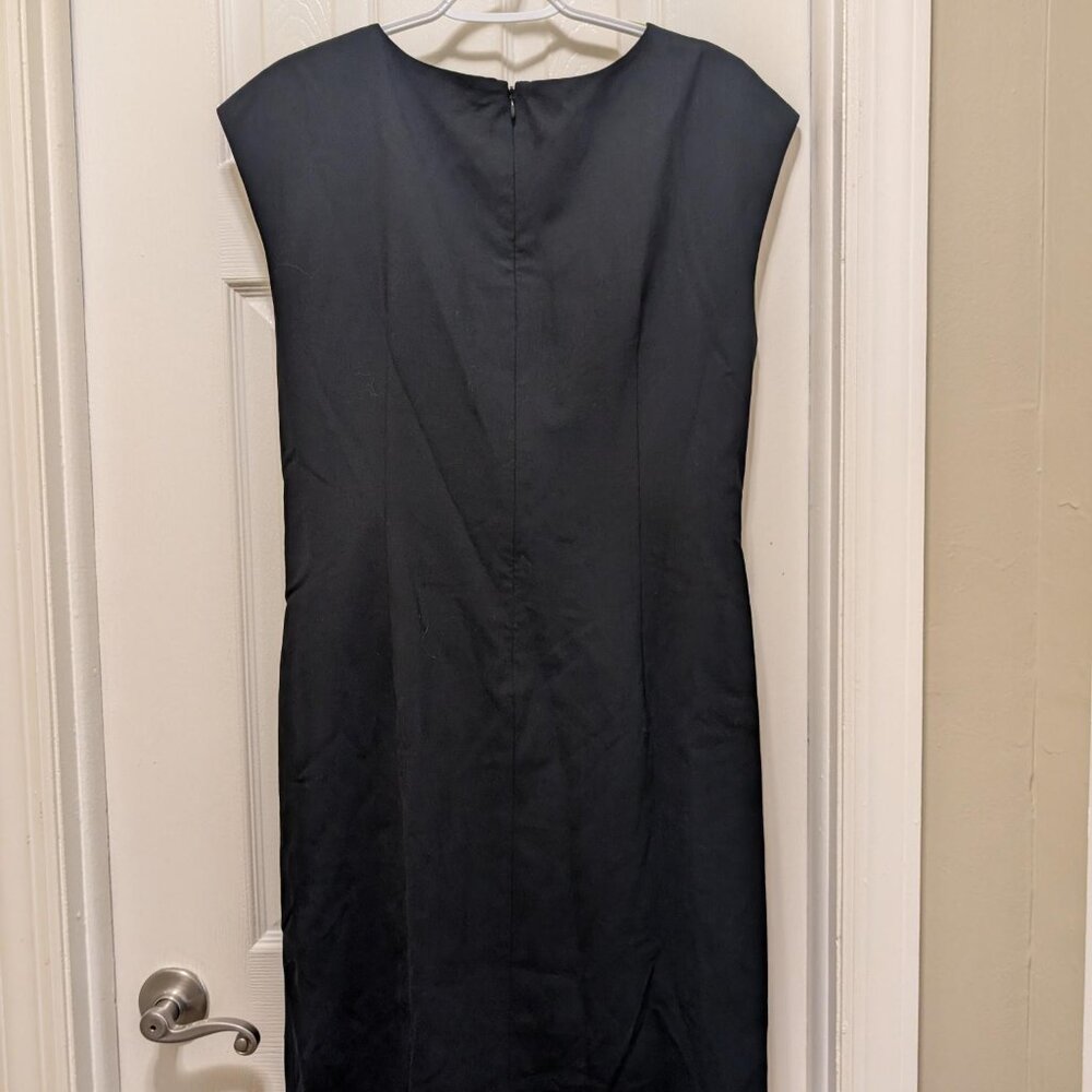 DKNY Black faux wrap dress size 12